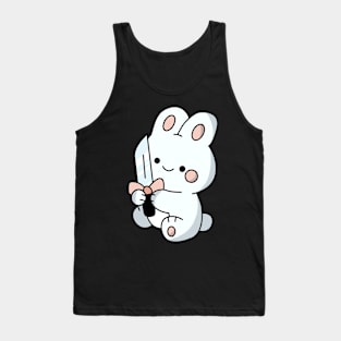 Funny bunny, with knife! Tank Top